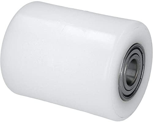 WIKO Hubwagen Rollen Polyamid Rolle 80x100 mm Laufrollen mit Kugellager Hubwagen Räder Nylon Paletten Fixierer Rad Palettenrollen 700 kg (17 mm (Achsloch))