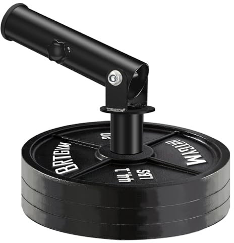 BRTGYM T Bar Row Landmine Befestigung für 5,1 cm olympische Hantelstangen Schwerlaststahl 360° Drehgelenk Workout Home Gym Equipment