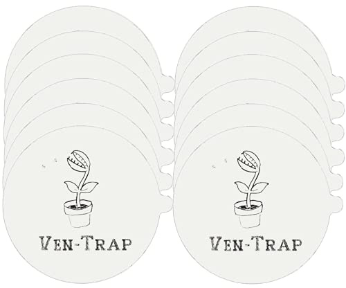 Confezione da 12 dischi di ricambio per trappola antipulci, compatibili con Victor, bugMD, Aspect e altre trappole a cupola per pulci, cuscinetti adesivi di ricambio per insetti, pulci, mosche