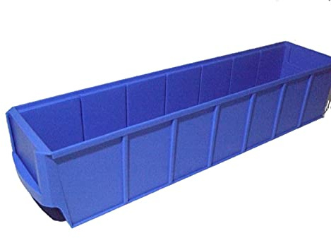 Industrieboxen 400x91x81mm blau Stapelboxen Lagerbehälter Schütte Regalkästen Lagerbox stapelbar Made in Germany 12 Stück