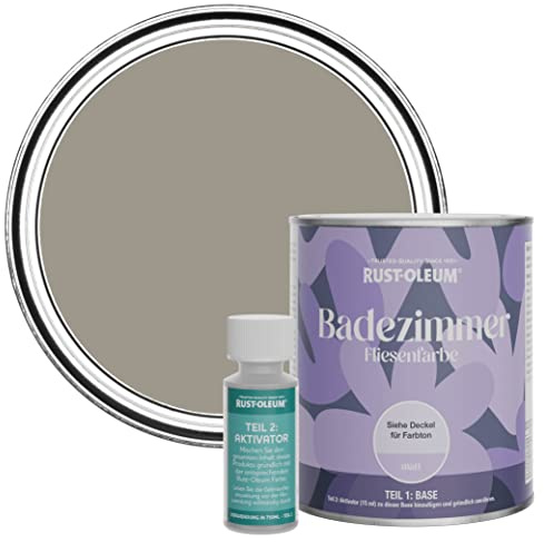 Rust-Oleum wasserfeste braun Fliesenfarbe für Badezimmer in Matt Finish - Trüffel 750ML