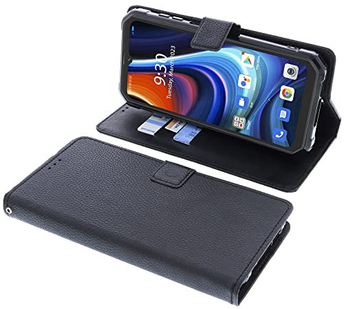 foto-kontor Tasche kompatibel mit Blackview BV9200 Schutzhülle Book Style schwarz Schutz Hülle Buch