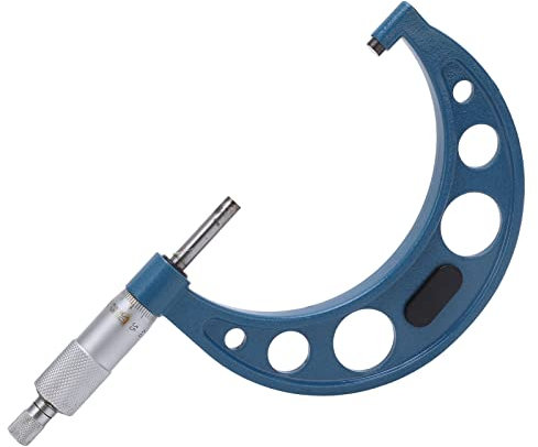 Micrometro Esterno Set di Strumenti Per Macchinista di Precisione Professionale di Alta Qualità, Micrometro Misurazione Accurata della Superficie della Lega Stabile (Upper Type 75-100/0.01mm)