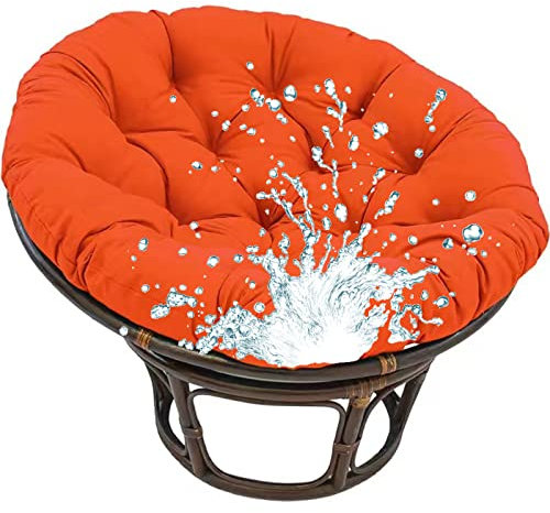 Taifuan Hängesessel Kissen,Polster, Sitzauflagen GartenmöBe,Polster Bodenkissen für Schwenksessel, Auflage für Baumwoll Hängeschaukel,Hängekorb, Hängestuhl(Size:60X60cm,Color:orange)