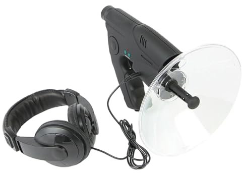 tuwiwol Microphone parabolique monoculaire, Vue Facile à dégager, Taille compacte, antenne parabolique ABS, Microphone directionnel