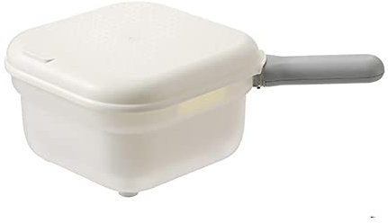 Tragbarer Schnur-Gemüseschneider – Kartoffel-Zwiebel-Knoblauch-Zerkleinerer mit Behälter, Gemüseschneider, Würfelschneider, Würfelmaschine, Gemüseschneider, Reibe, Käseschneider Mini, Küchenmaschine