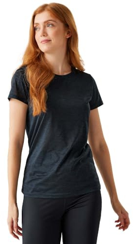 Regatta Womens Fingal Edition Wicking Jersey T Shirt, Recycled Materials & Wicking - Suitable for Walking & Hiking. Blue