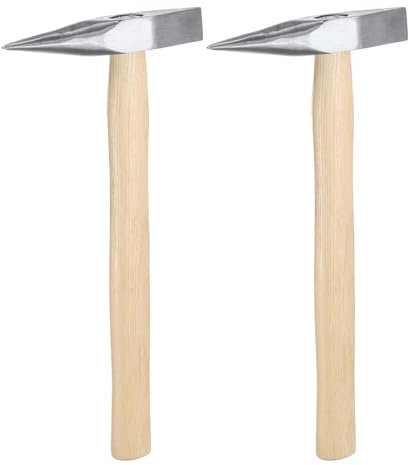 Sefdrert 2 Stück 9 Unzen Schweiß-Meißelhammer Stahl-Hefthammer Elektrikerhammer mit Holzgriff zum Entfernen und Reparieren