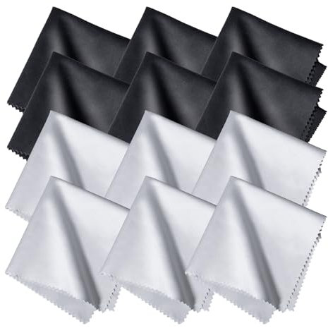 Panni Microfibra Occhiali, Panno Pulizia Occhiali, 10 PCS Panni in microfibra 30 * 30cm, Microfibra Panno di Pulizia per la pulizia di lenti, occhiali, schermi, tablet