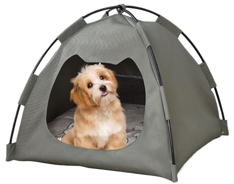 Katzenzelt für draußen, Katzen- und Hundezelt, wasserdicht, tragbar, atmungsaktiv, Höhlennest, Bettkästen für Kaninchen, Kätzchen, Welpen, Kleintiere, alle Jahreszeiten, Outdoor-Spielen, Camping