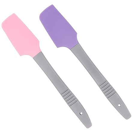 TOPPERFUN Silicone Waxing Spatulas Reusable Silicone Wax Applicator Sticks for Hair Removal 2pcs Wax Sticks with Comfortable Grip that Keep Hands Clean, for Facial and Body Waxing