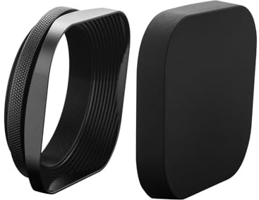 BCMCZCDC Pare-soleil rectangulaire en métal 52 mm pour objectifs micro appareil photo Canon Sony Fuji Leica