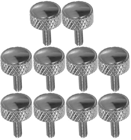 Gadpiparty 10 piezas Tornillos de Bloqueo para Calibre Vernier Cabeza Moleteada Redonda Metal de Alta Resistencia Compatibles con Regleta Calibrador Reemplazo Duradero para Medición Precisa