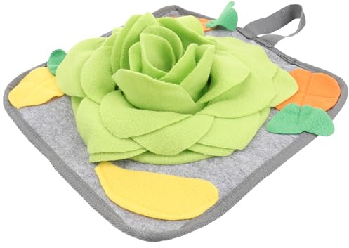 Kichvoe Schnüffelmatte für Kaninchen und Kleintiere aus Polar Fleece mit Rutschfester Unterseite Interaktives Spielzeug zur Nahrungssuche und Stressreduktion im Innenbereich