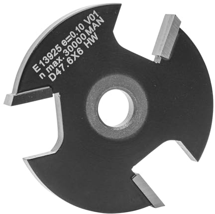ENT 13925 Scheibennutfräser HW, Schaft (S) 8 mm, Durchmesser (D) 47,6 mm, NL 6 mm, Z3