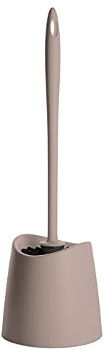 TATAY Spazzolone Bagno WC | Materiali Resistenti | Design Moderno | Spazzola Fissa e Durevole per Igiene Quotidiana | Colori Diversi | 12 x 12 x 38 cm – Tortora