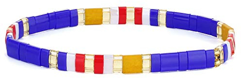 KELITCH Tila Pärlor Stretch Armband Stackable Friendship Armband Mode Kvinnor Stretch Armband