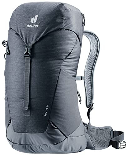 Deuter Herren Ac Lite 24 Wanderrucksack, Black-graphite, 24 Lang