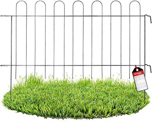 KADAX Gartengitter, Gitter aus Stahlstab, pulverbeschichteter Gartenzaun mit Metallbefestigungen, dekorativer Zaun für Garten, Zaunelemente (Höhe: 69.5 cm)