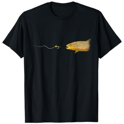 Fly Fishing Brown Trout Dry Fly Tying Fisherman T-Shirt