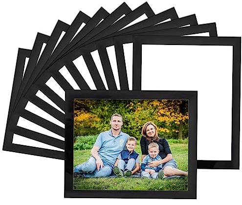 STTMGN Magnetic Picture Frames with Black Border(Suitable for Letter Size 8.5X11 or 8X10 Photos,12 Pack),Magnet Frame Pockets/Holder,Decorations for Home/Office/School/Classroom/Party
