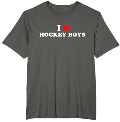 I Love Hockey Boys T-Shirt