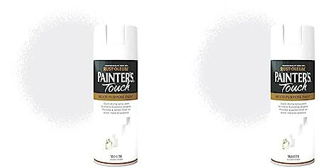 Rust-Oleum AE0040004E8 400ml Painter's Touch Spray Paint - Gloss White (Pack of 2)