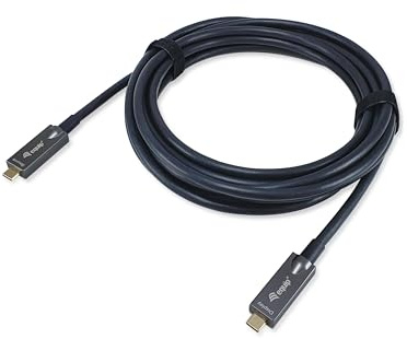 Equip UsB-C Aktives Optisches Kabel - M/m - 10m - Pd 60w - 4k/60hz - 10gbps - Video+data+pd (119462)