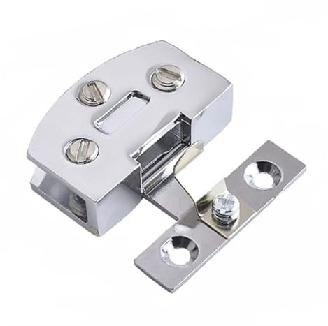 AQXYWUIO Glasklemme, Vitrine, Türscharnier, Möbelbeschläge, Weinschrank-Türscharniere for 6–8 mm Glastür, nicht perforierte Klemme (Color : Glossy)