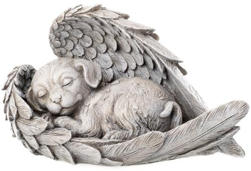 Novaliv Décoration funéraire pour chien - Gris - 22 x 13 x 13 cm - Décoration funéraire - Pour cimetière - Décoration funéraire - Croix pour tombe - Décoration funéraire - Décoration funéraire de