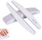 Kafeiya 10 Piezas Limas de uñas profesionales,Limas 100/180 de Doble Cara Lavables,para Manicura y Pedicura,Naturales y Gel Acrílico, para Uso Doméstico y Salón,Gris