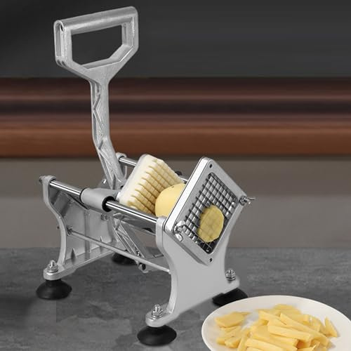 Generico Taglia Patate a Bastoncino, Affetta Patate a Spicchi for Uso Domestico for Cipolle, Facile Montaggio sul Piano di Lavoro