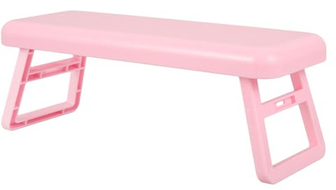 WOONEKY Nagel Armauflage Maniküre Handkissen aus Langlebigem Kunststoff Leicht zu Reinigen Ergonomisches Nail Art Handkissen für Nageltisch und Maniküresalon Rosa für Heim Profi nutzung