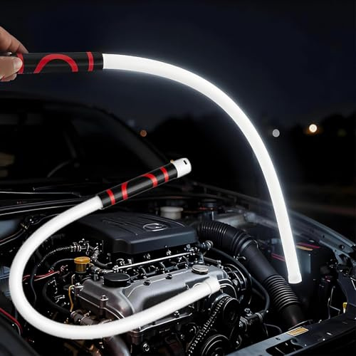 Torcia elettrica pieghevole a LED, 2026 nuova luce da lavoro pieghevole a LED flessibile da 68,6 cm, luce da lavoro ricaricabile con 3 modalità di luminosità, luci flessibili per riparazioni auto