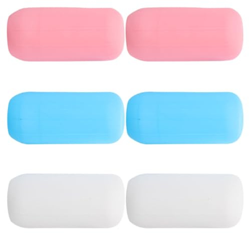 POPETPOP Set 6 Pezzi Coperture Elastiche in Silicone per Bottiglie da Viaggio, Manicotti Protettivi Anti-perdite, Estensibili e Multiuso per Shampoo e Lozione, per Viaggi