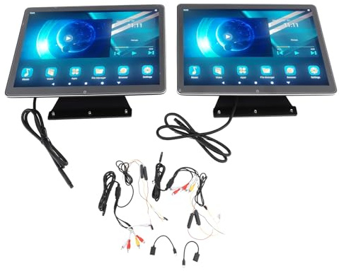 Torvex Headrest Monitor, 1 Pair 12 Inch Car TV Seatback Display 2160x1440 Android 11 WiFi AV Input Compatible with 5 Series F10 G30 (/8+128G)