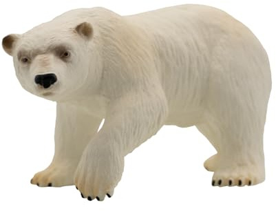 Bullyland 63537 - Spielfigur Eisbär, ca. 15 cm große Tierfigur, detailgetreu, PVC-frei, ideal als kleines Geschenk für Kinder ab 3 Jahren