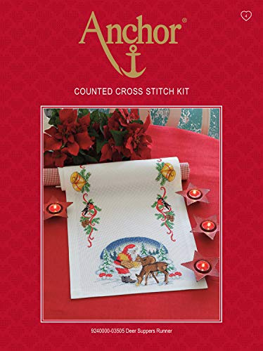 Anchor Essential Kits Kreuzstich Farbe:Deer Suppers Runner