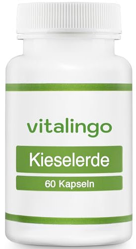 Kieselerde Kapseln - Hochdosiert - Inhalt 60 Kapseln à 350mg (250mg Kieselerde und 100mg Kapselhülle)