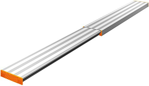 Layher 1351290 Alu-Telesteg, ausziehbar auf maximal Länge 2.90 m, belastbar bis 150 kg | Tragfähigkeit 150 kg, Länge 1,6 m - 2,9 m