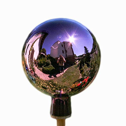 Lauschaer Glaskunst Thüringer Rosenkugel - 15 cm - Violett