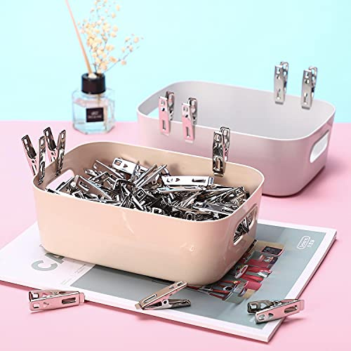 Vinsani ® Laundry Clothes Pegs Stainless Steel Spring-Loaded Metal Clip Strong Grip and Windproof Laundry Pegs Quality Non-Slip Clothes Pins for Home and Garden 3 Packs of 20