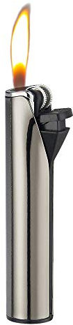 SEPILO - Mechero de Metal con Llama Suave, Recargable, Llama Normal, Carcasa de Metal