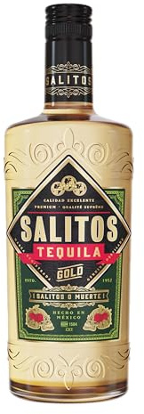 Salitos Tequila Gold 38% Vol. - Premium Tequila Gold, 0,7l | Goldener Premium Tequila aus Agave mit feiner Agaven-Note, ideal für Shots, Cocktails und mexikanische Partynächte