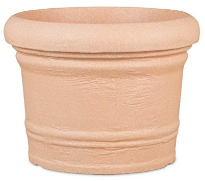 scheurich Formia, Kunststoff, Terracotta, 60 cm Durchmesser, 45 cm hoch, 74 l Vol. Pflanzgefäß, Ø, Höhe, 064/60