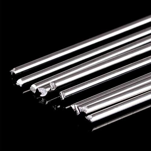 Temhyu 10pcs Aluminum Welding Rods, No Need Solder Powder, Soldering Sticks Flux-Cored Rod Kits 1.6mm/2mm, (Diameter : 1.6mm)