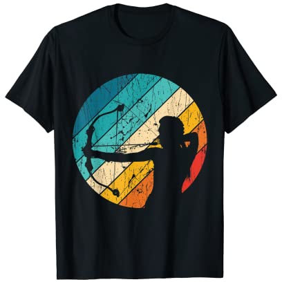 Vintage Bogenschütze Retro Bogenschießen Bogensport Geschenk T-Shirt