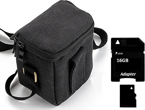 K-S-Trade Qualitativ & Innovativ Umhängetasche Für Olympus Pen E-P7 Schulter Tasche Tragetasche Kameratasche Fototasche + 16GB Speicherkarte