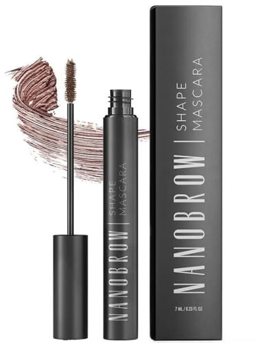 Mascara pour sourcils Nanobrow Shape Mascara - mascara pour sourcils, définition parfaite des sourcils, coiffage facile des sourcils (Marron)