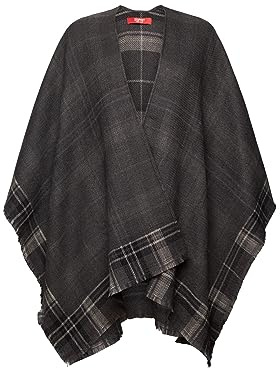 ESPRIT Damen 993EA1Q317 Mode-Schal, 020/DARK Grey, M